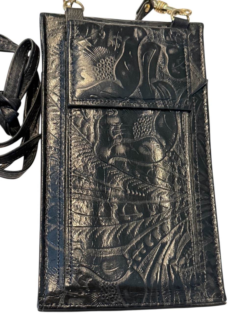 Rolf’s Tooled Phone/Wallet X-body Bag - NWOT
